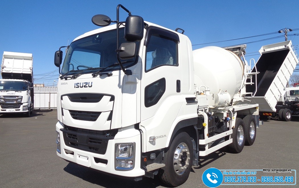 Xe Bồn Trộn Bê Tông Isuzu Giga 9 Khối