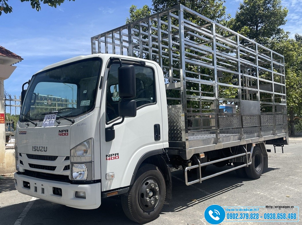 Xe Chở Gia Cầm 3.5 Tấn Isuzu NPR400 3T5 - Thùng Chở 196 Lồng