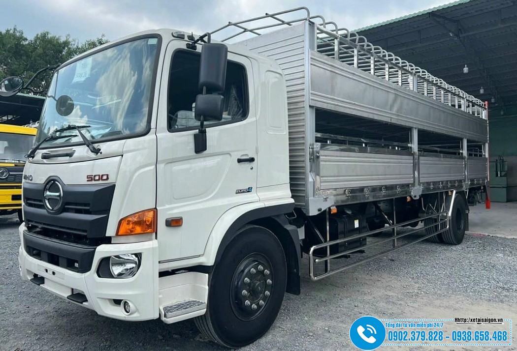 Xe Chở Gia Súc Hino FG8JT8A 7 Tấn - Thùng Dài 8M5