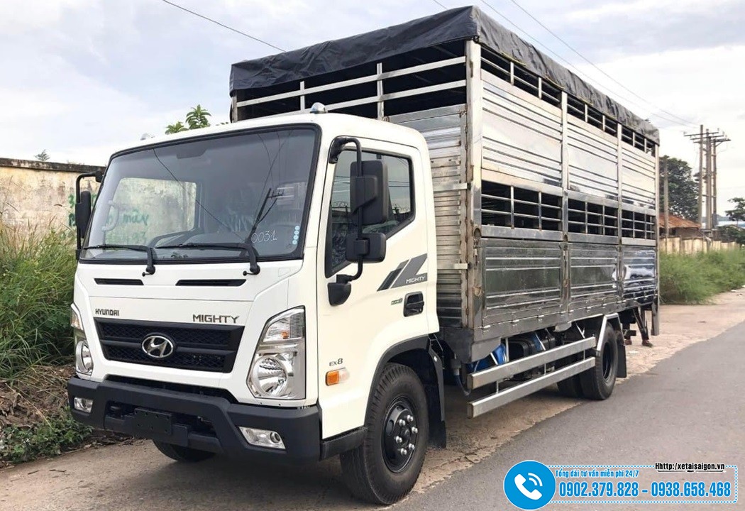 Xe Chở Gia Súc Hyundai EX8L 6 Tấn - Thùng 5M7