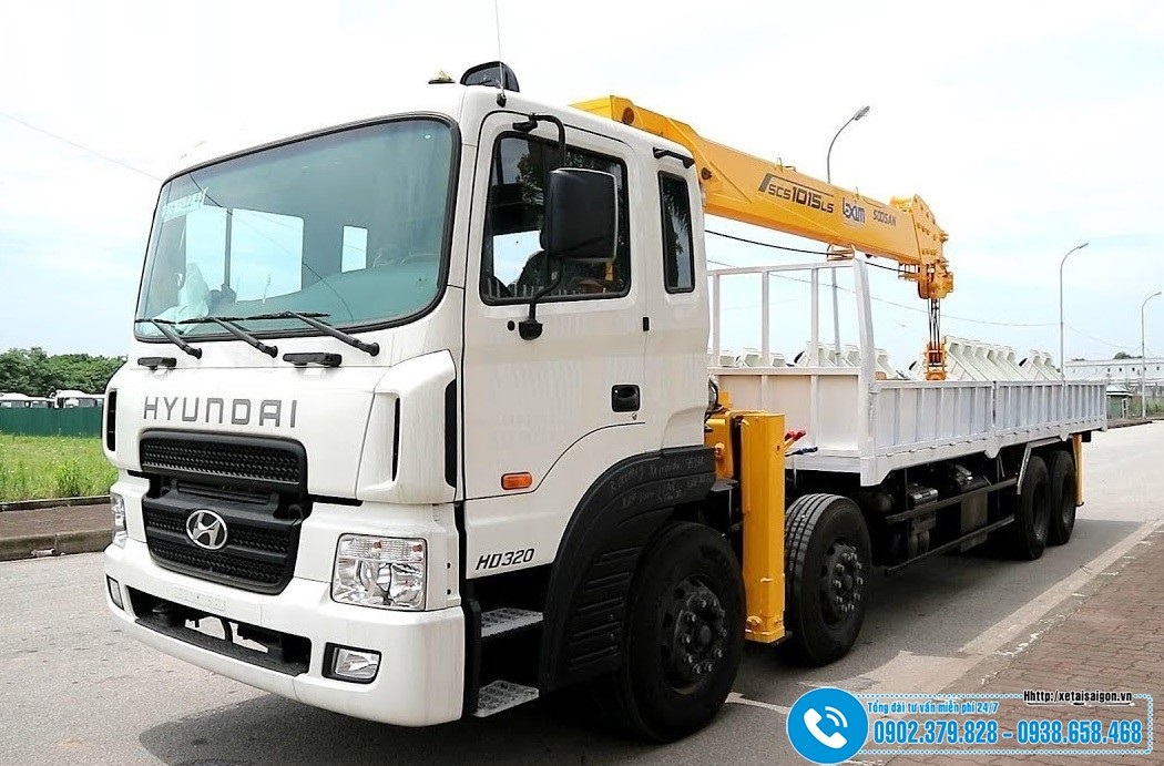 Xe Hyundai 17.9 Tấn 4 Chân HD320 – Gắn Cẩu Soosan 10 Tấn