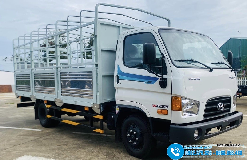 Xe Hyundai W750L 3.5 Tấn - Thùng Bạt 4M9
