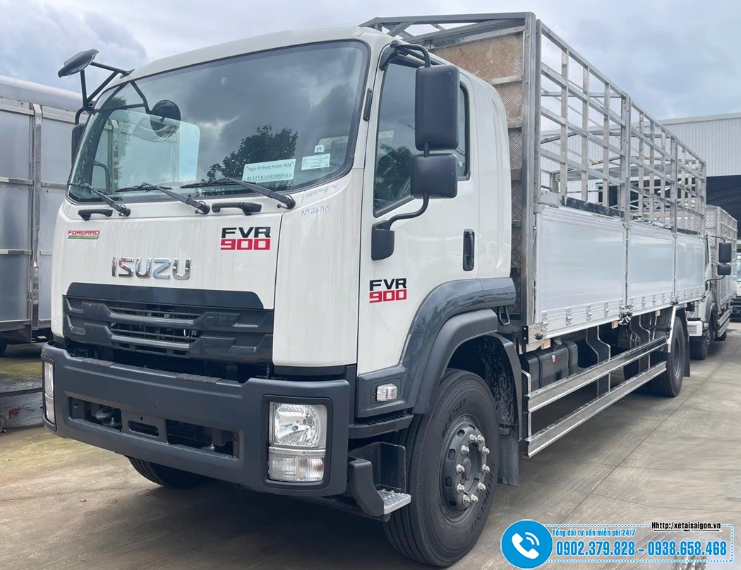 Xe ISUZU 9 Tấn FVR34SE5 - Thùng Nhôm Kèo Đà Lạt Dài 7.4 Mét