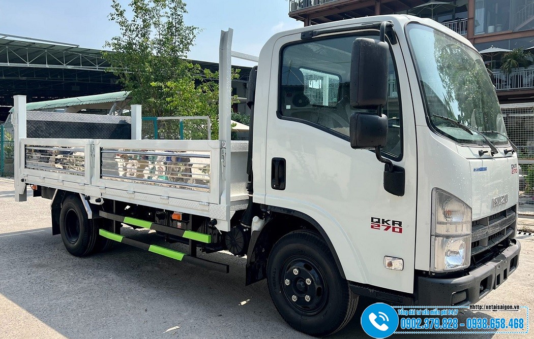 Xe Isuzu 1T9 Thùng Lửng Gắn Bửng Nâng