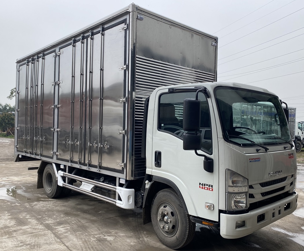 Xe Isuzu 3T5 NPR400 3.5 Tấn Thùng Chở Pallet Điện Tử Cao 2M5