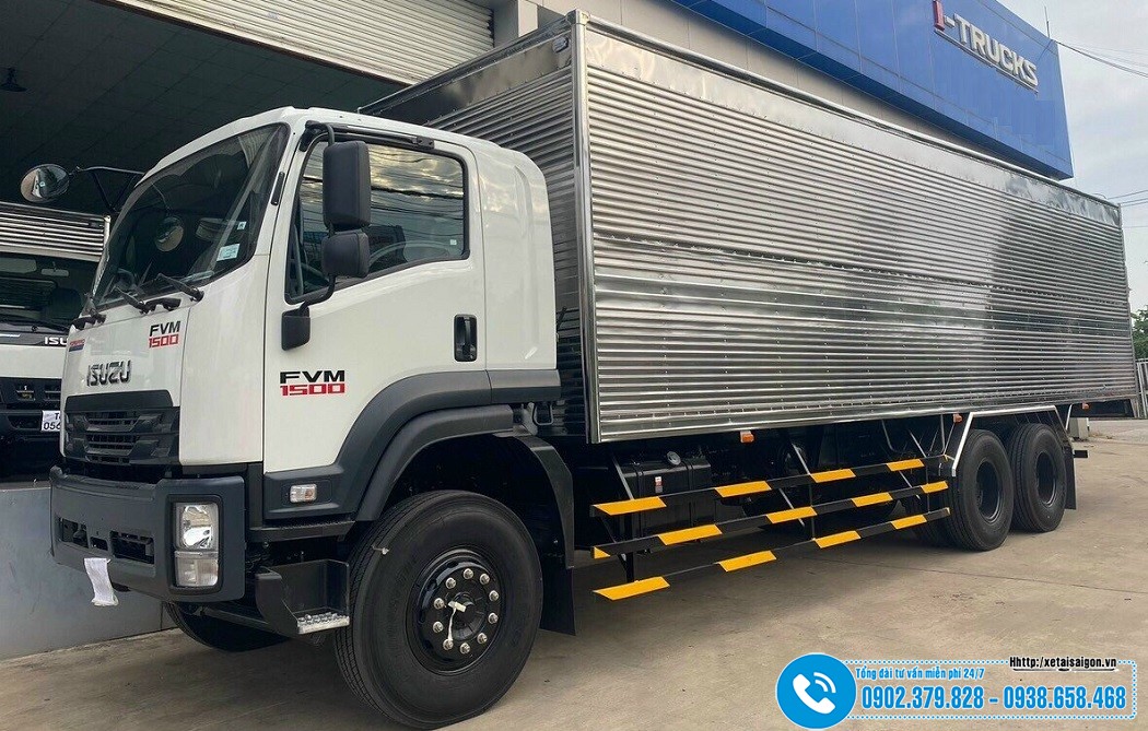 Xe Isuzu 3 Chân FVM34WE4B 15 Tấn - Thùng Kín Dài 9M3