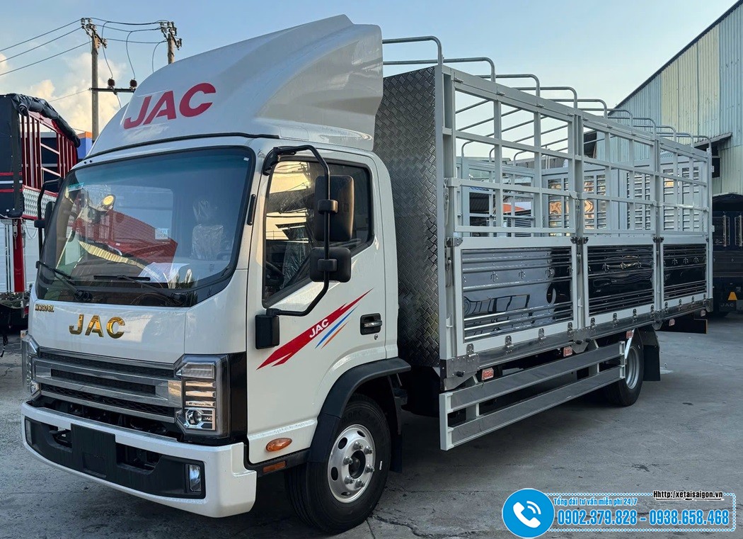 Xe Jac N350SL Thùng Bạt Gắn Bửng Nâng Dài 6M2 Hạ Tải 2.49 Tấn
