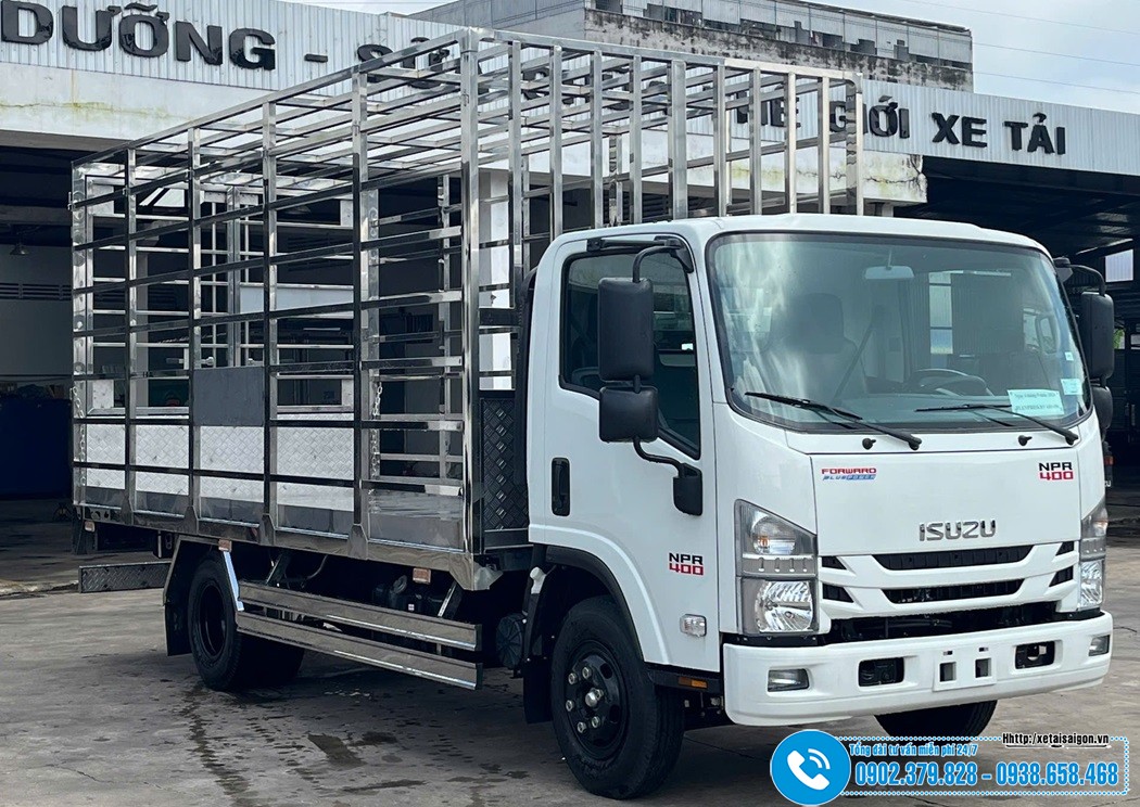 Xe Tải ISUZU NPR85KE5 3.45 Tấn Chở Gia Cầm
