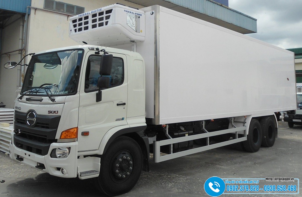 Xe Đông Lạnh Hino 3 Chân 15 Tấn FL8JW8A
