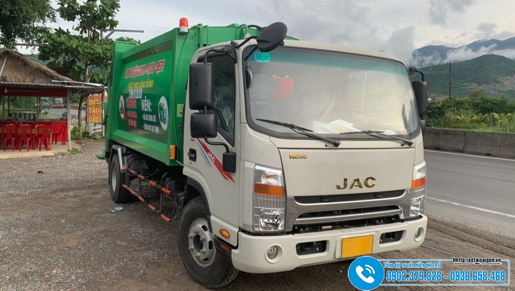 Xe Ép Rác 10 Khối JAC N650