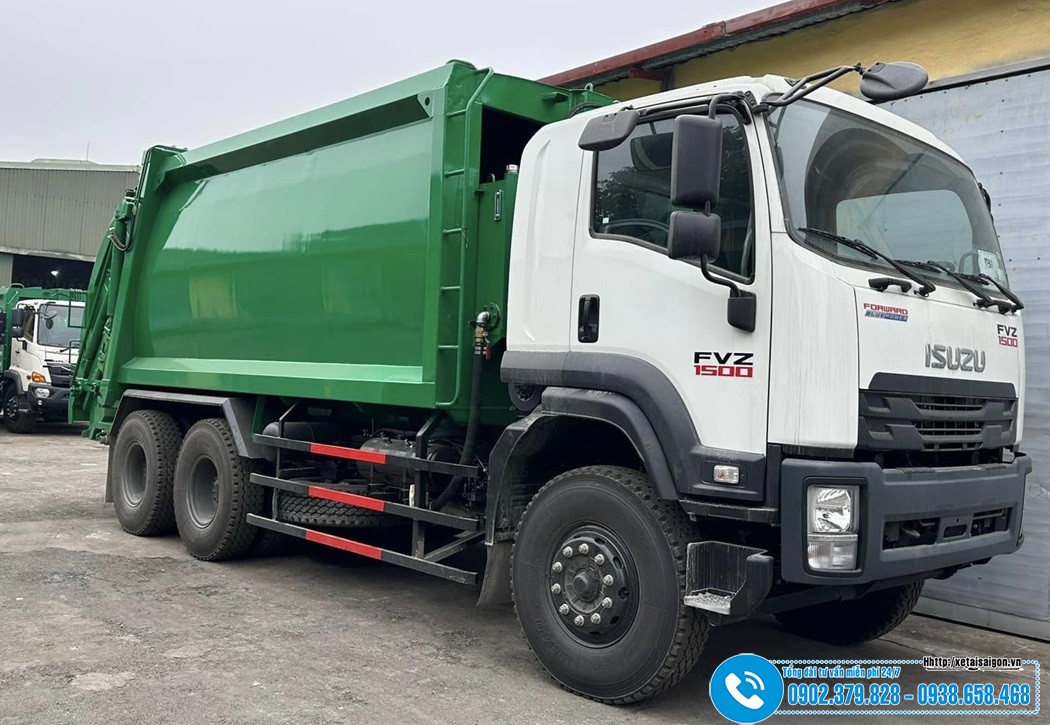 Xe Ép Rác 22 Khối Isuzu FVZ1500 22M3