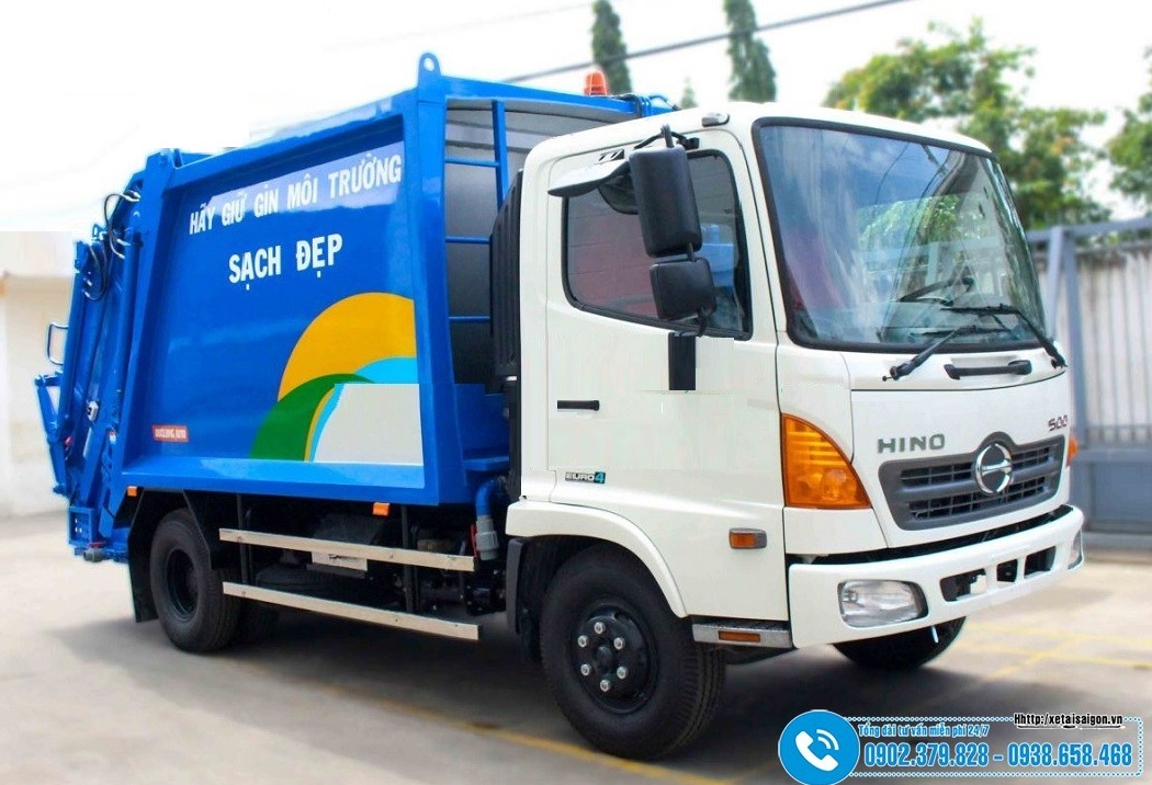 Xe Ép Rác Hino 9 Khối 9M3