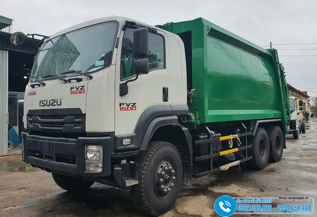 Xe Ép Rác Isuzu 22 Khối