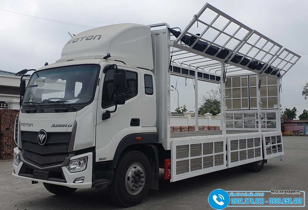 Xe tải Foton Auman C160 9.450 kG - Thùng Mui Bạt 7M4