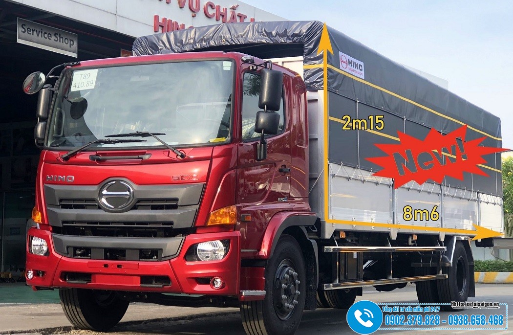 Xe tải HINO 8 Tấn Thùng Dài 8M8