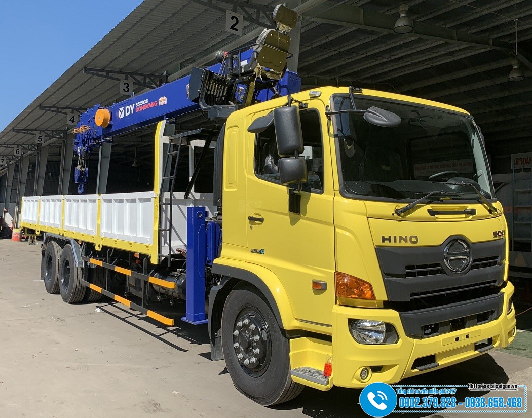 Xe tải Hino 15 Tấn Gắn Cẩu Unic 5 Tấn – 6 Tấn – 8 Tấn
