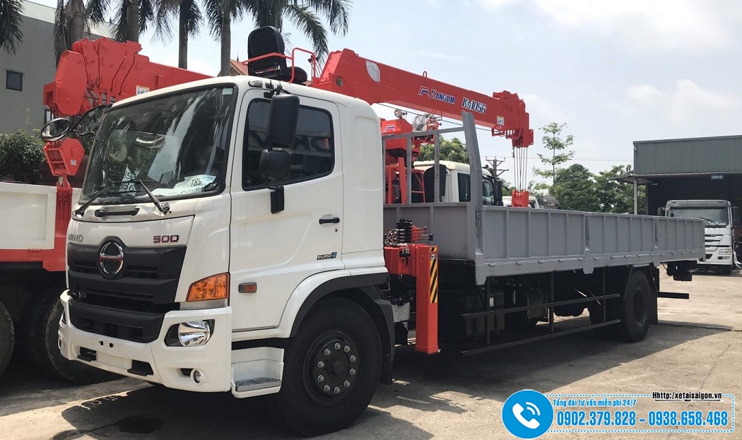 Xe tải Hino 9T4 – Gắn Cẩu Unic 5 Tấn – Cẩu Soosan 5 Tấn
