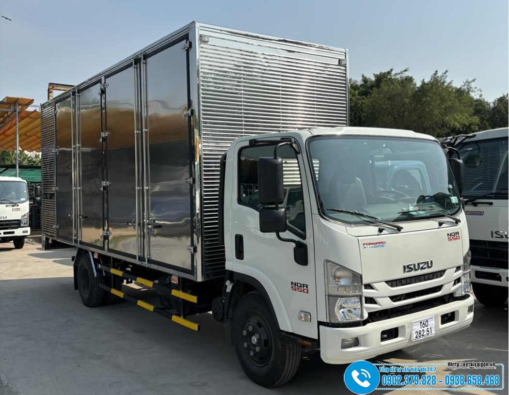 Xe ISUZU 5.5 Tấn NQR550 5T5 - Thùng Chở Pallet Điện Tử Cao 2M5