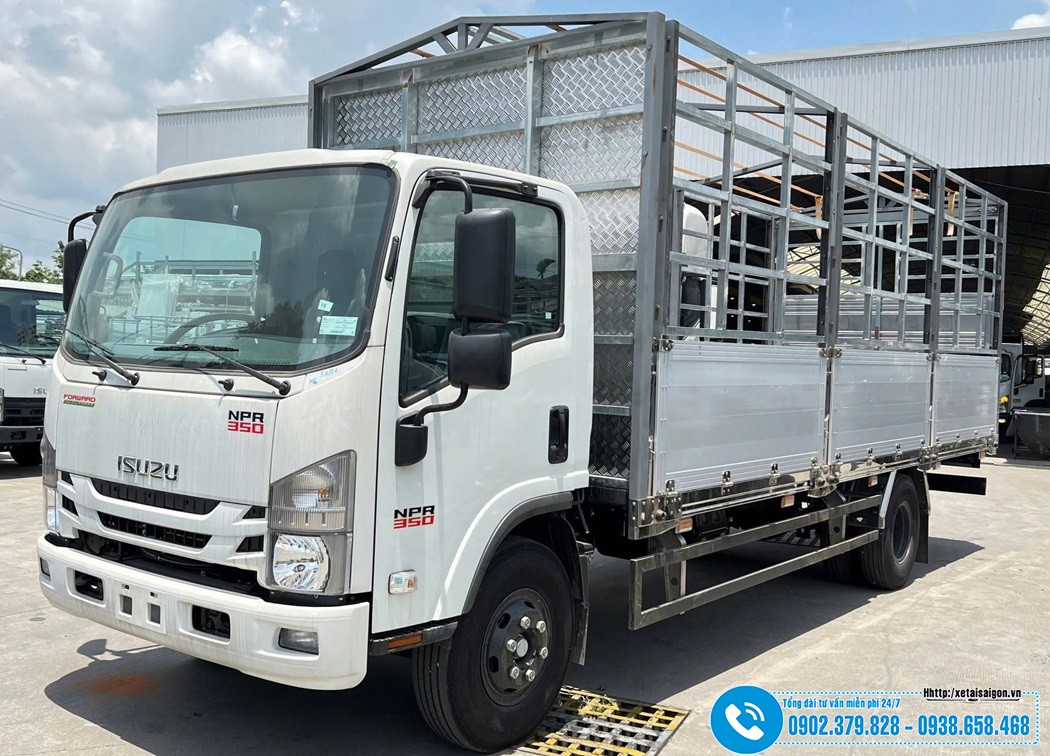 Xe tải Isuzu NPR350 2T49 - 2.49 Tấn - 2490 kG - Thùng Dài 6M2
