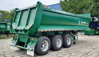 Rơ Moóc Ben 24 Khối 3 Trục 1 Trục Rút