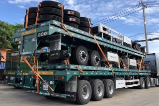 Sơ Mi Rơ Moóc Sàn CIMC 3 Trục 40 Feet 32T5