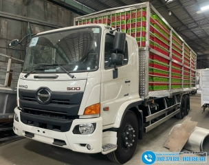 Xe Chở Gia Cầm Hino FL8JW8A 3 Chân 14 Tấn