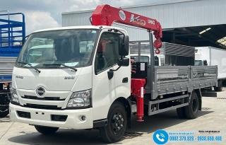 Xe Hino XZU730L Gắn Cẩu Unic UR-V344 - Loại 3 Tấn - 4 Khúc