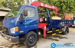 Xe Hyundai W11XL Gắn Cẩu Unic V344 - 3 Tấn - 4 Khúc