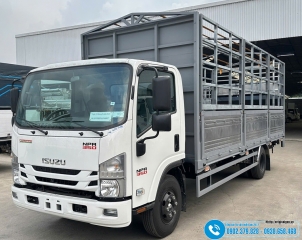 Xe Isuzu NPR350 Thùng Bạt Dài 6M2 - Gắn Bửng Nâng Hạ Tải 2.4 Tấn