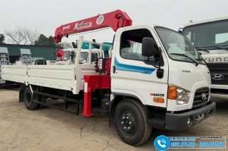Xe Tải Hyundai W11XL 7 Tấn - Gắn Cẩu Unic 3 Tấn UR-V374
