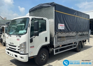 Xe Tải Isuzu 3.5 Tấn NPR400 Thùng Bạt Bửng Nâng