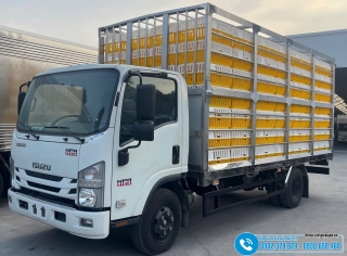 Xe Tải Isuzu NPR400 3.5 Tấn Chở Gia Cầm 196 Lồng