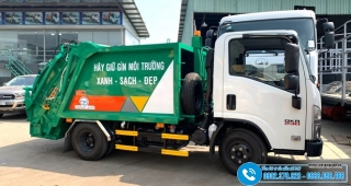 Xe Ép Rác 3 Khối ISUZU QKR 230