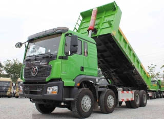 Xe ben Shacman 4 Chân H3000 - Máy 380Hp - Thùng Vuông