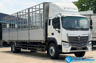 Xe tải Foton Auman C160M 8 Tấn - Thùng Mui Bạt Bửng Nhôm Dài 8M2