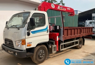 Xe tải Hyundai W11S - Gắn Cẩu 5 Khúc UNIC UR-V375