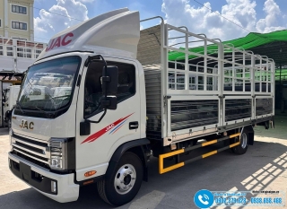 Xe tải Jac N350SL Gắn Bửng Nâng Hạ Tải 2.4 Tấn Vào Thành Phố