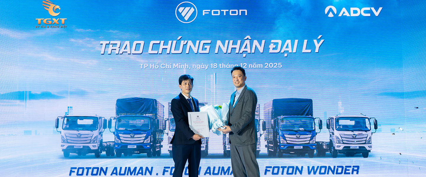 trao chứng nhận đại lý foton sài gòn